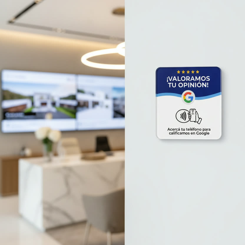 Placa NFC en pared
